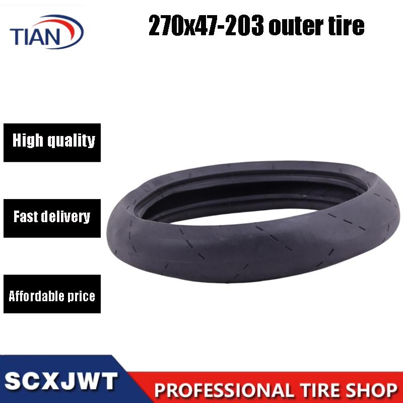 Scooter Tire - ยางขนาด 270x47-203 ที่มีความหนาและทนทานต่อการสึกหรอ สำหรับการปรับปรุงและเปลี่ยนยางของสกู๊ตเตอร์ไฟฟ้าขนาด 6 นิ้ว