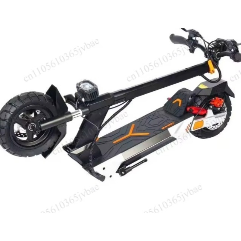 Electric Scooter Adults - สกู๊ตเตอร์ไฟฟ้าแบบใหม่สำหรับผู้ใหญ่ แบตเตอรี่ในตัว พับเก็บได้ โครงสร้างทำจากอลูมิเนียมอัลลอยด์ ล้อลมขนาด 10