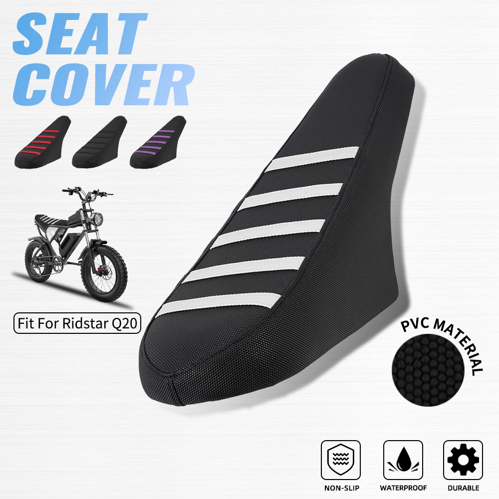 Electric Scooter Rain Cover - ผ้าคลุมเบาะรถจักรยานยนต์กันน้ำกันลื่นออกแบบด้วยอนุภาคพีวีซีสำหรับริดสตาร์ คิว 20 จักรยานไฟฟ้าอีไบค์สกู๊ตเตอร์อุปกรณ์เสริมสำหรับจักรยาน