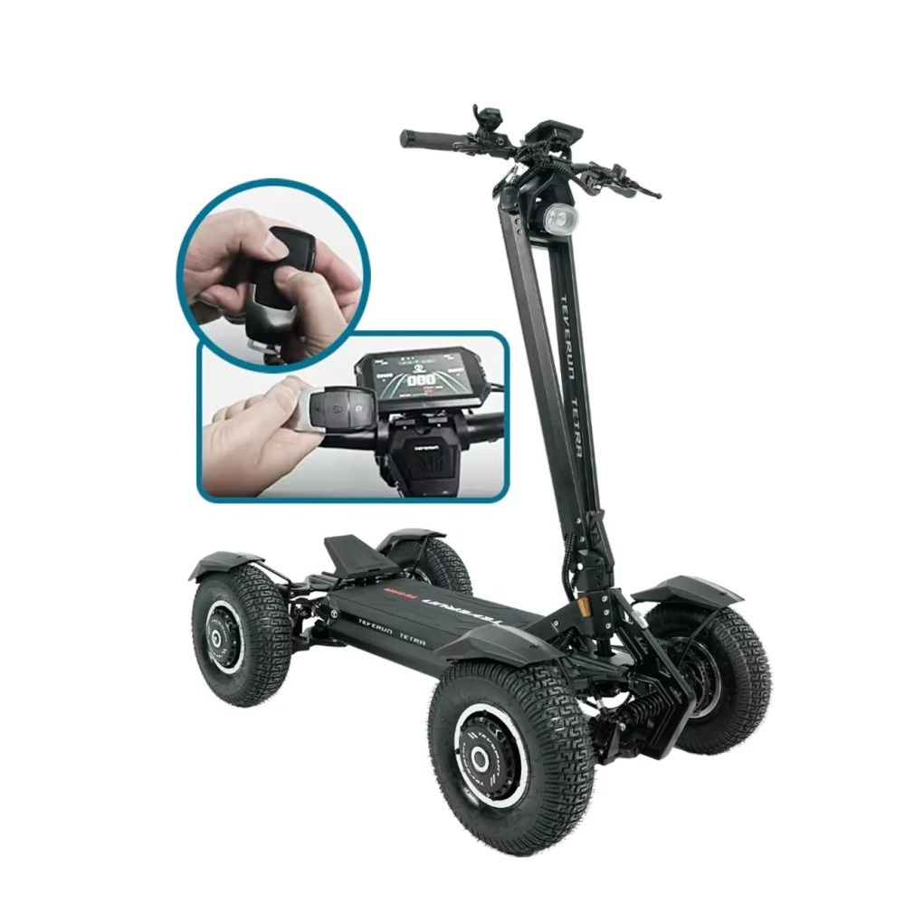 สกู๊ตเตอร์ไฟฟ้าสี่ล้อพับได้กำล - Electric Scooter Adults บทวิจารณ์และราคา