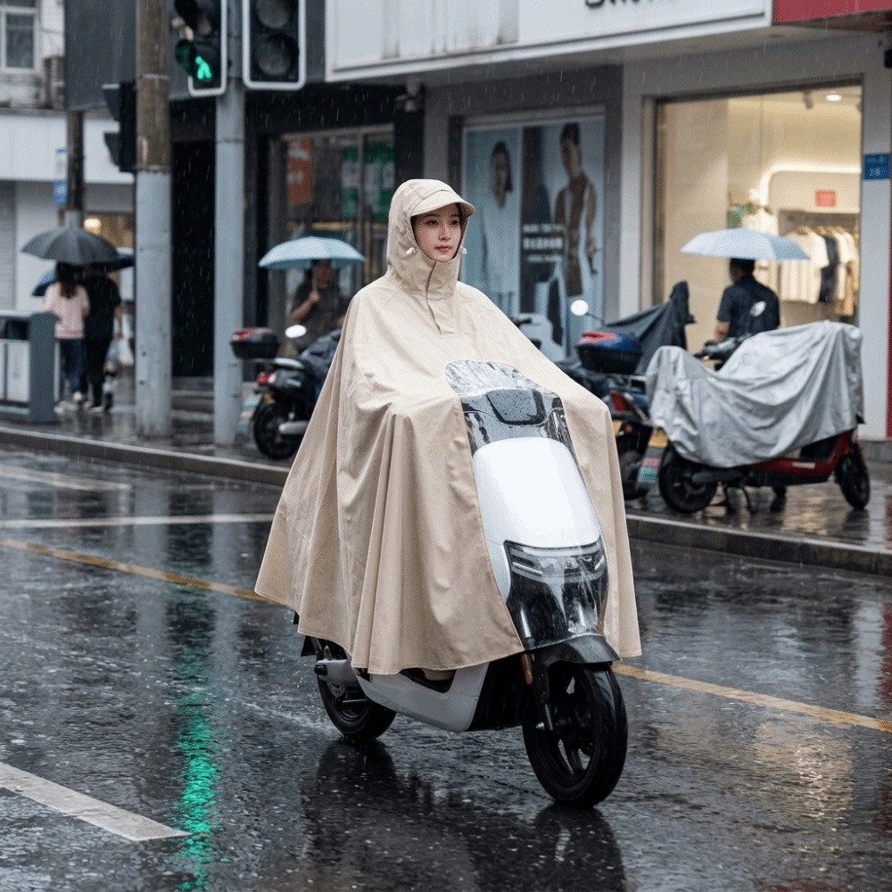 เสื้อกันฝนแบบหนาพิเศษ กันน้ำ ป - Electric Scooter Rain Cover บทวิจารณ์และราคา