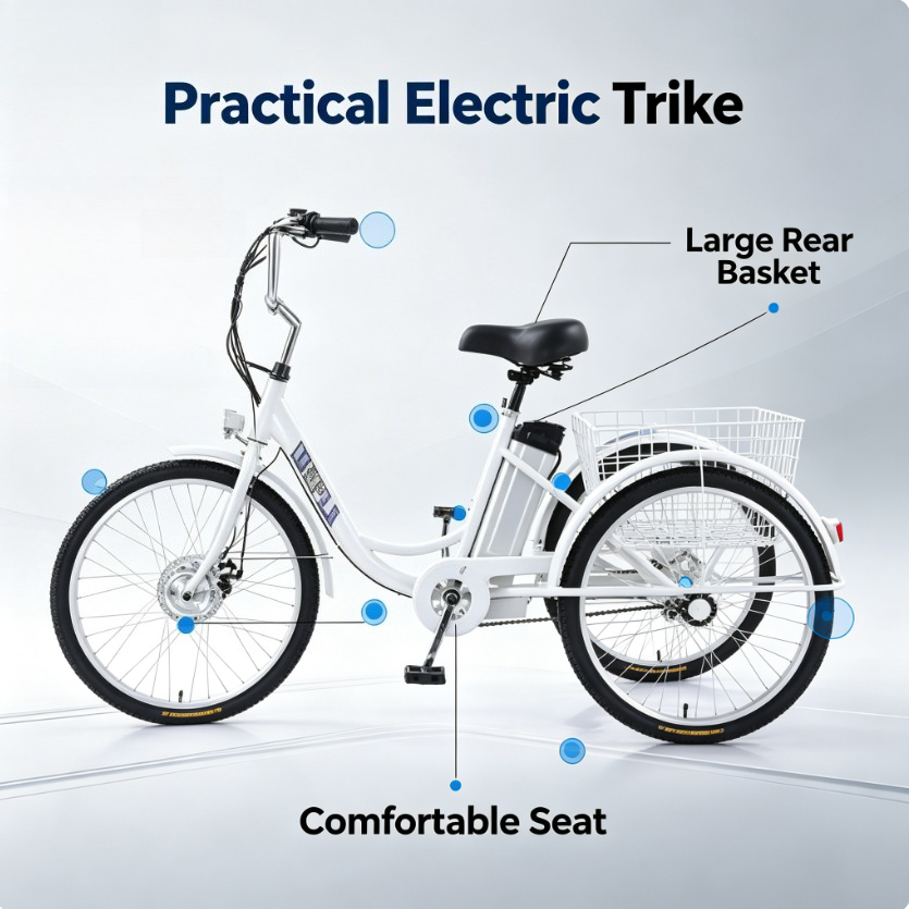 รถสามล้อไฟฟ้า 24 นิ้ว สำหรับผู - Electric Scooter Adults บทวิจารณ์และราคา