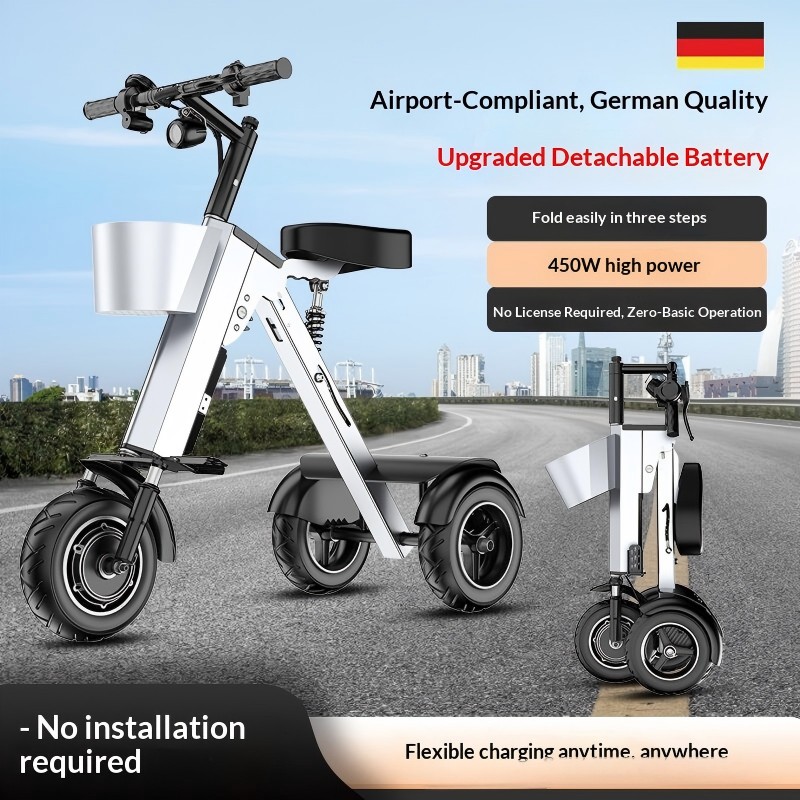 สกู๊ตเตอร์พับได้ 3 ล้อ มินิไตร - Folding Electric Scooter บทวิจารณ์และราคา
