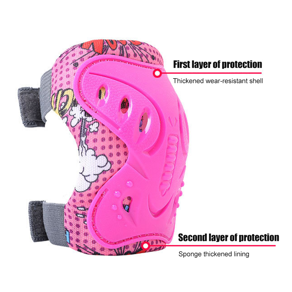 6 ชิ้นเด็ก 3-12 ปีเข่าข้อศอก P - Scooter Helmet Set บทวิจารณ์และราคา