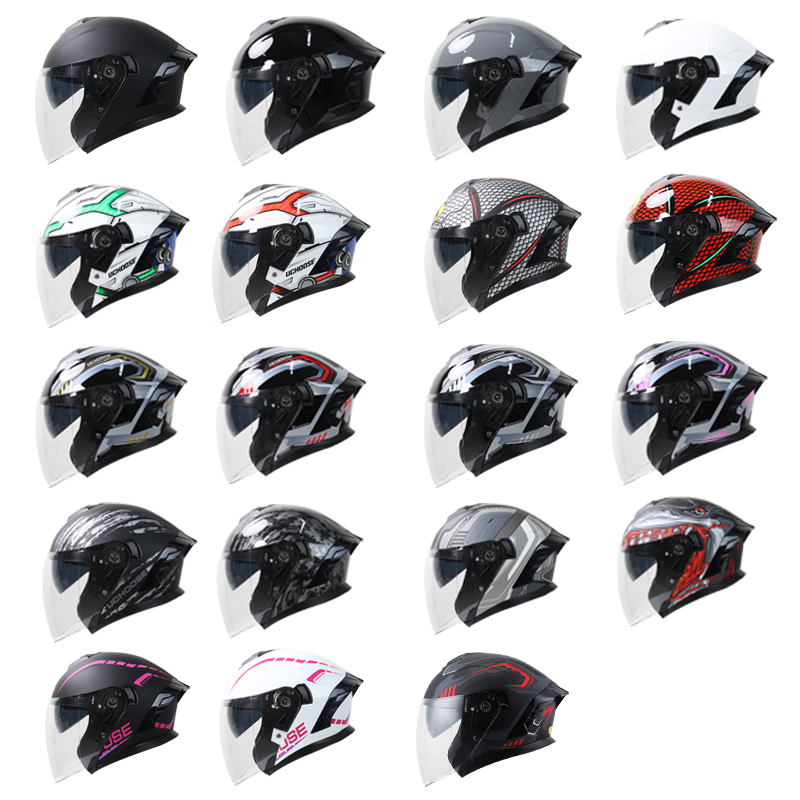 หมวกกันน็อคแบบเปิดหน้า 715 สำห - Scooter Helmet Set บทวิจารณ์และราคา